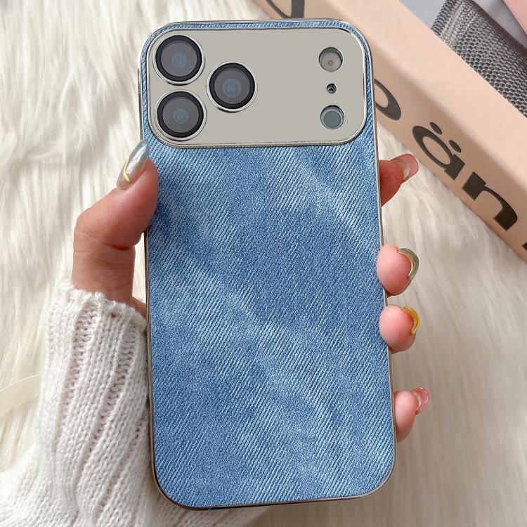 For iPhone 17 Pro Denim Pattern TPU Shockproof Phone Case
