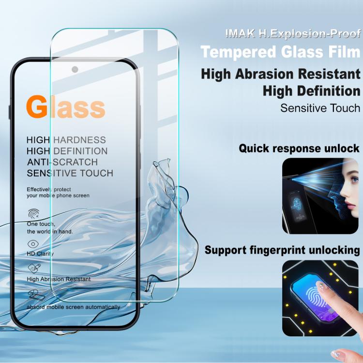 For OnePlus Ace 6 Ultra imak H Series Tempered Glass Film, Support Fingerprint Unlocking