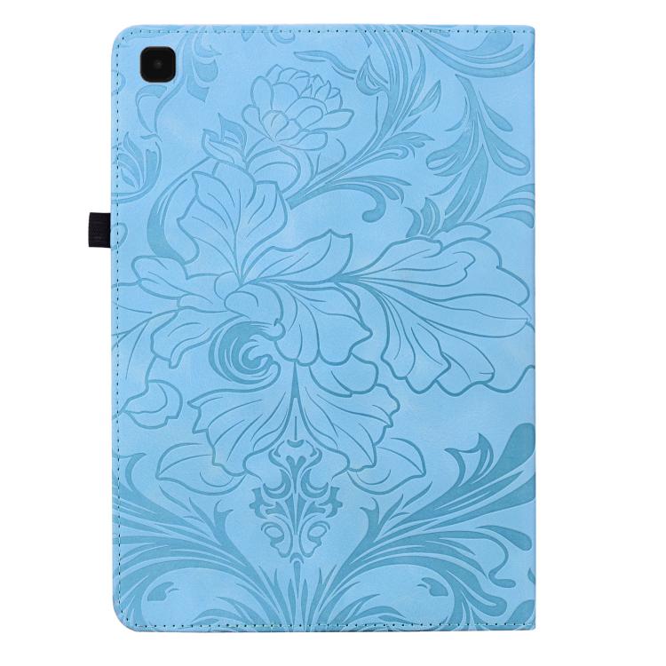 For Galaxy Tab A7 Lite 8.4 inch Floral Embossed Pattern Vegan Leather Tablet Case