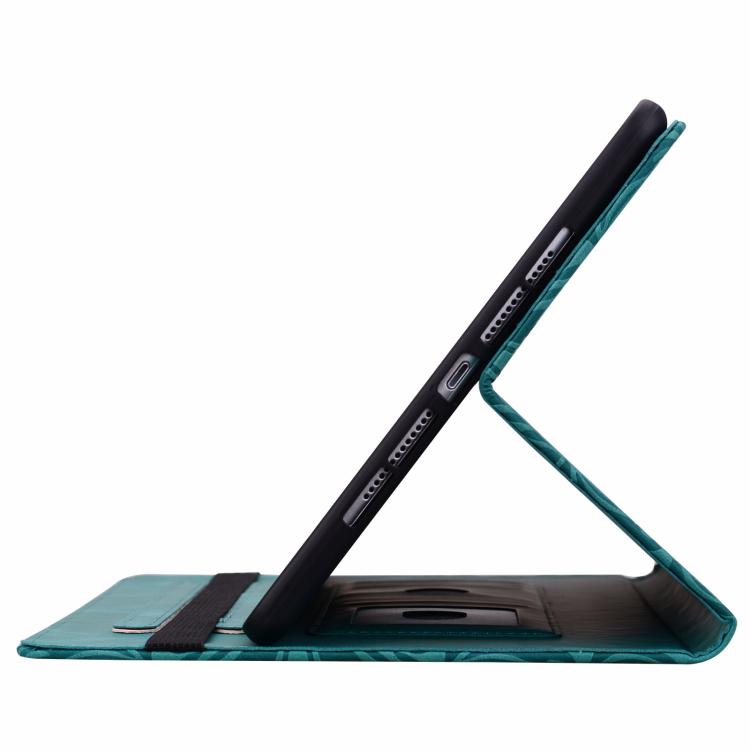 For Galaxy Tab S9 FE+/S10+/S9+ Floral Embossed Pattern Vegan Leather Tablet Case