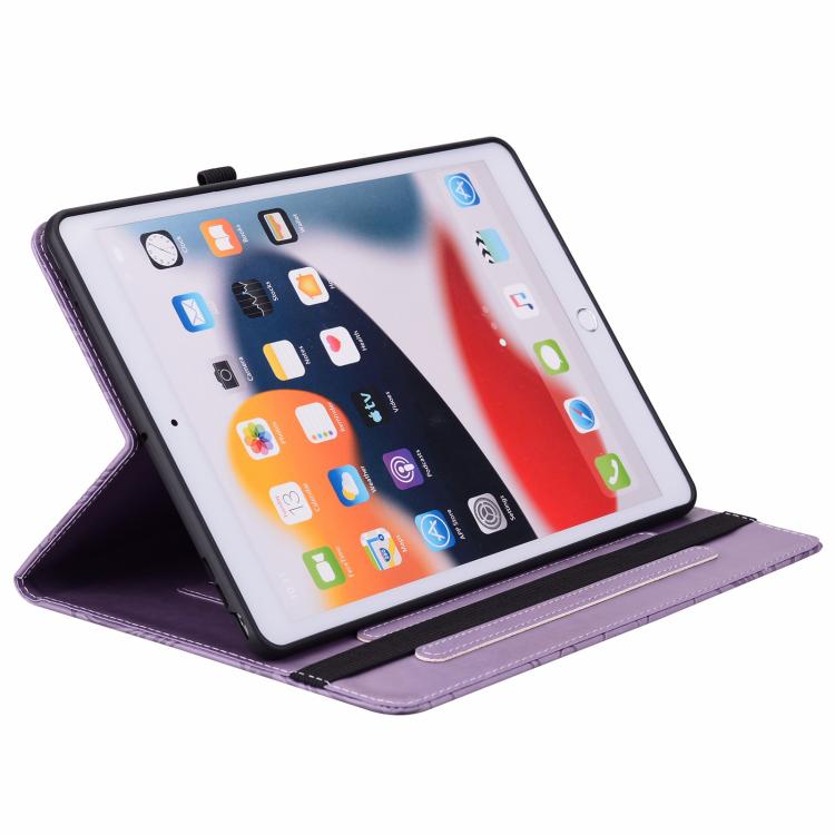 For Galaxy Tab S10 Lite Floral Embossed Pattern Vegan Leather Tablet Case