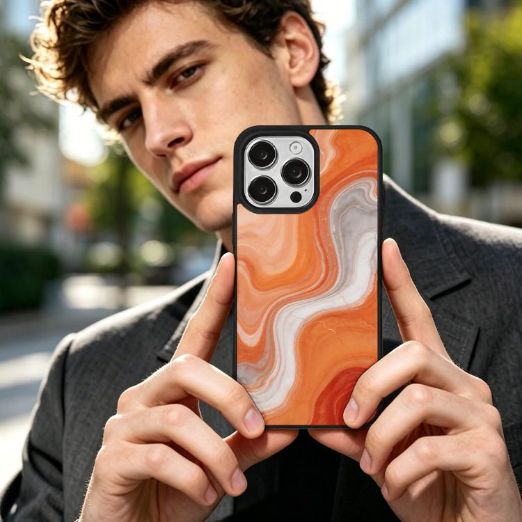 For iPhone 13 Pro Marble Pattern Magnetic Phone Case
