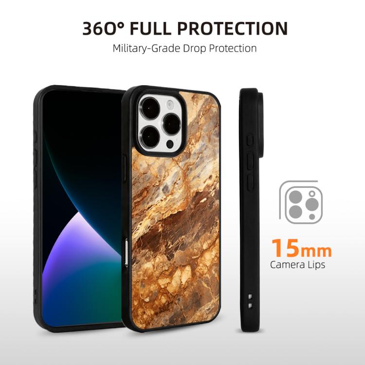 For iPhone 13 Pro Marble Pattern Magnetic Phone Case