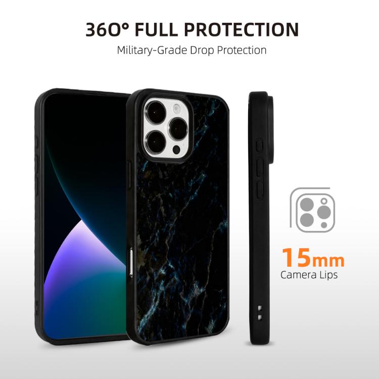 For iPhone 14 Pro Marble Pattern Magnetic Phone Case