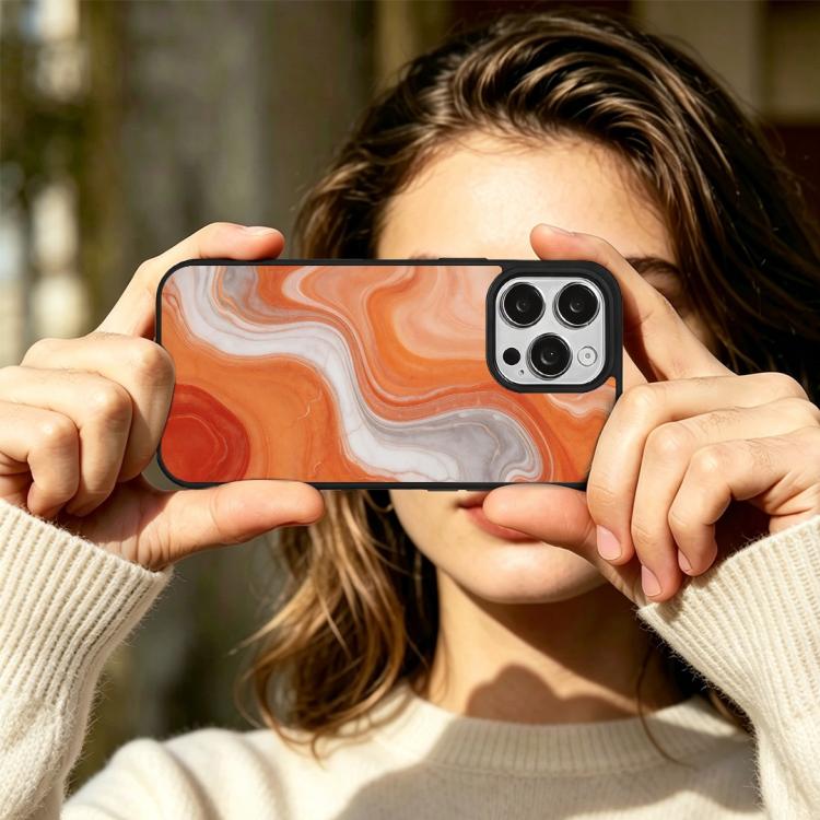 For iPhone 14 Pro Max Marble Pattern Magnetic Phone Case