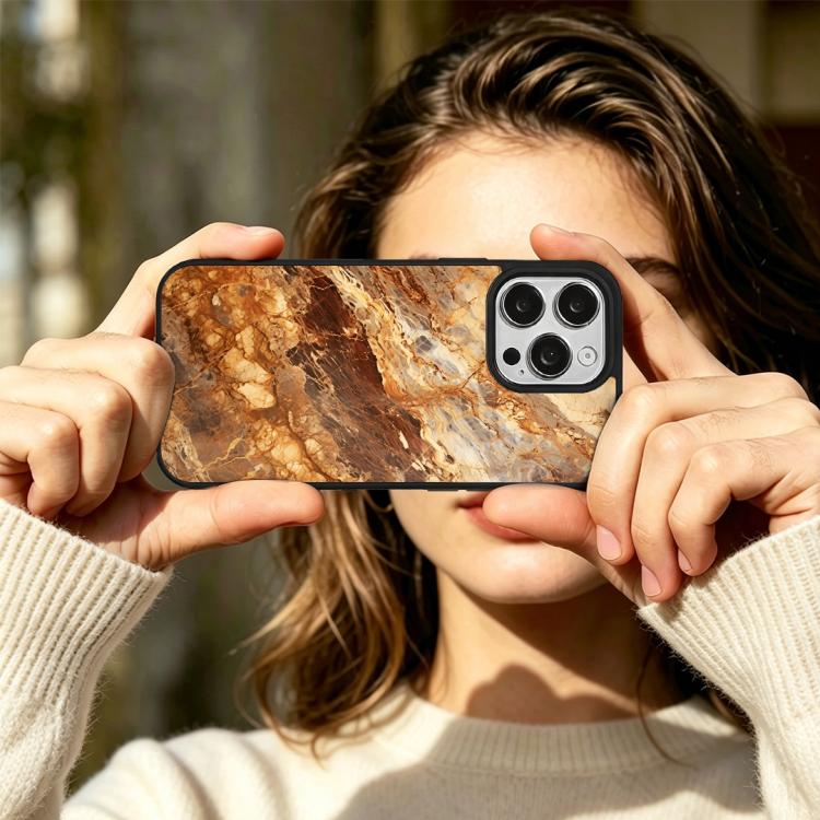 For iPhone 15 Pro Marble Pattern Magnetic Phone Case