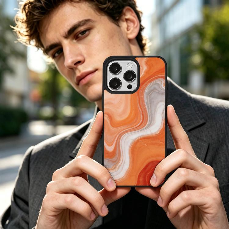 For iPhone 16 Pro Max Marble Pattern Magnetic Phone Case