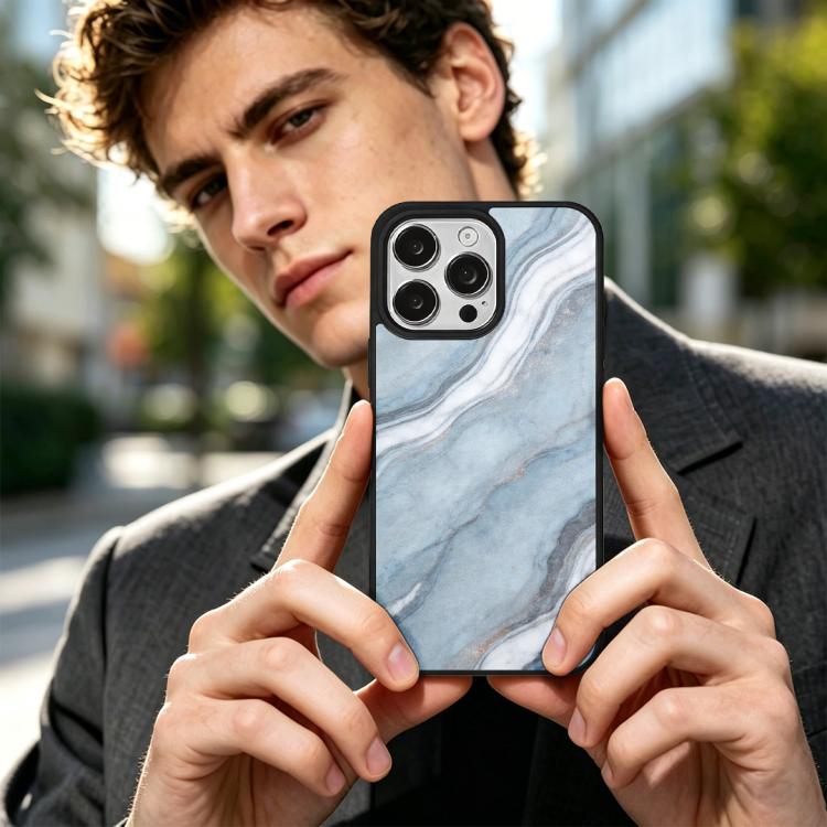 For iPhone 16 Pro Max Marble Pattern Magnetic Phone Case