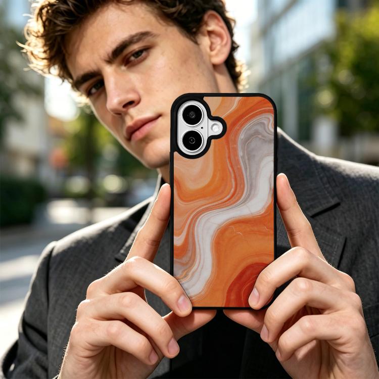 For iPhone 17 Marble Pattern Magnetic Phone Case