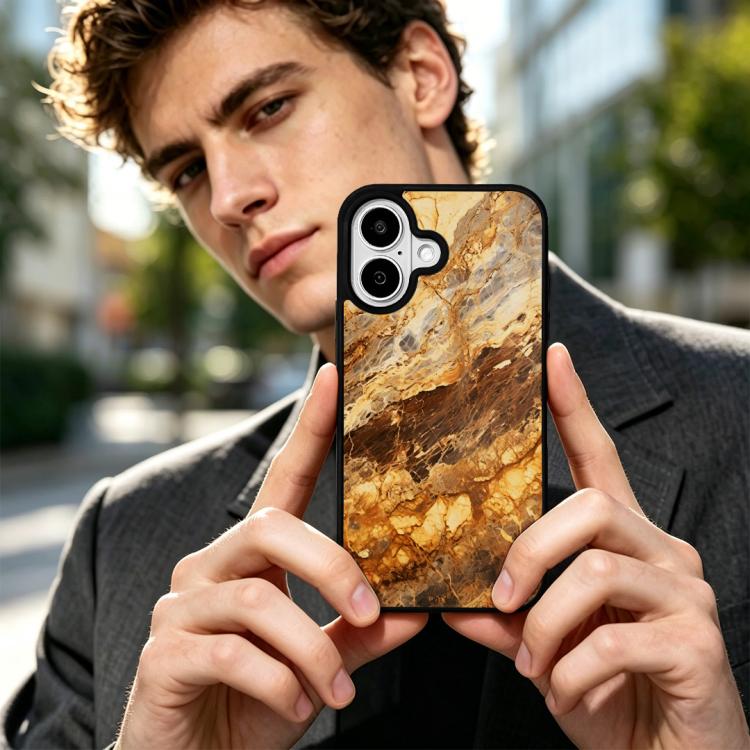 For iPhone 17 Marble Pattern Magnetic Phone Case