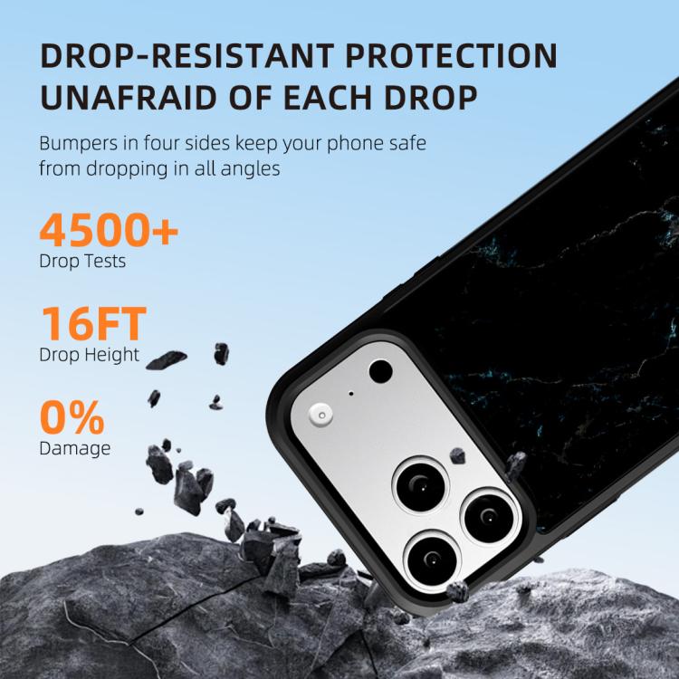 For iPhone 17 Pro Marble Pattern Magnetic Phone Case