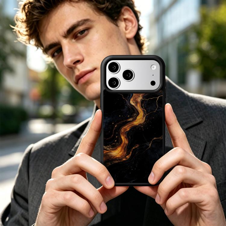 For iPhone 17 Pro Marble Pattern Magnetic Phone Case