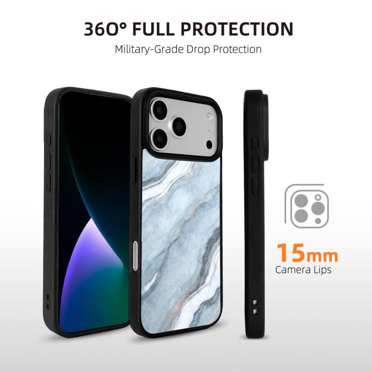 For iPhone 17 Pro Marble Pattern Magnetic Phone Case
