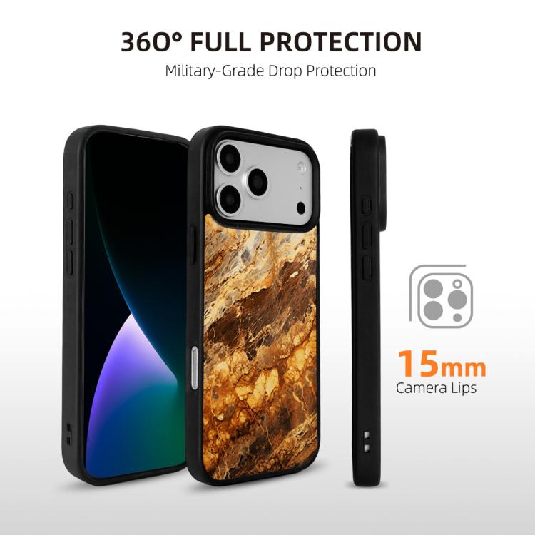 For iPhone 17 Pro Marble Pattern Magnetic Phone Case