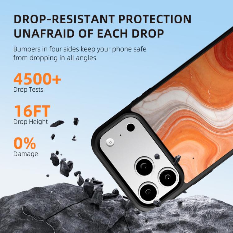 For iPhone 17 Pro Max Marble Pattern Magnetic Phone Case