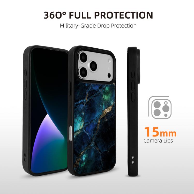 For iPhone 17 Pro Max Marble Pattern Magnetic Phone Case