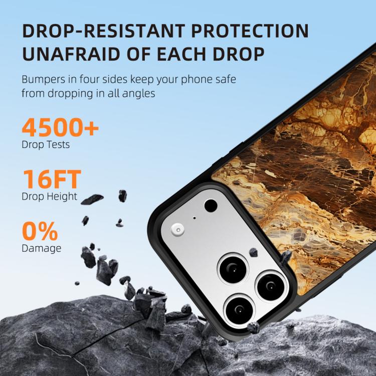 For iPhone 17 Pro Max Marble Pattern Magnetic Phone Case