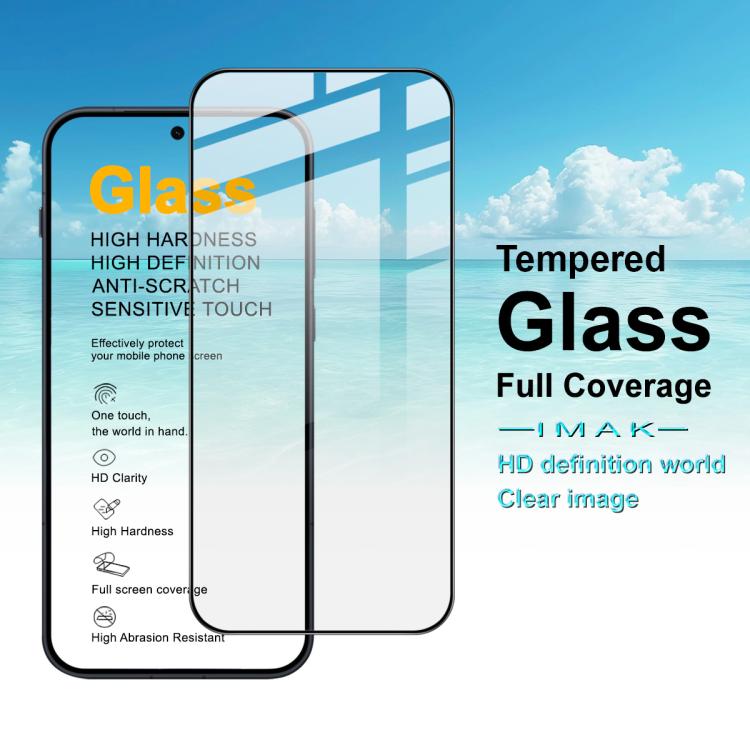 For OnePlus Ace 6 Ultra imak Pro+ Series Full Coverage Tempered Glass Film, Support Fingerprint Unlocking
