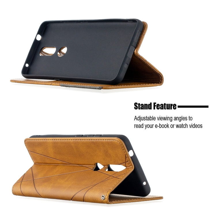 For Nokia 2.4 Rhombus Texture Horizontal Flip Magnetic Leather Case with Holder & Card Slots