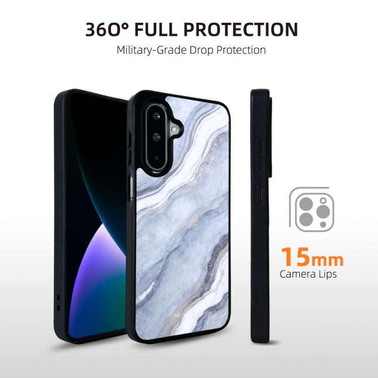 For Samsung Galaxy A15 5G Marble Pattern Magnetic Phone Case
