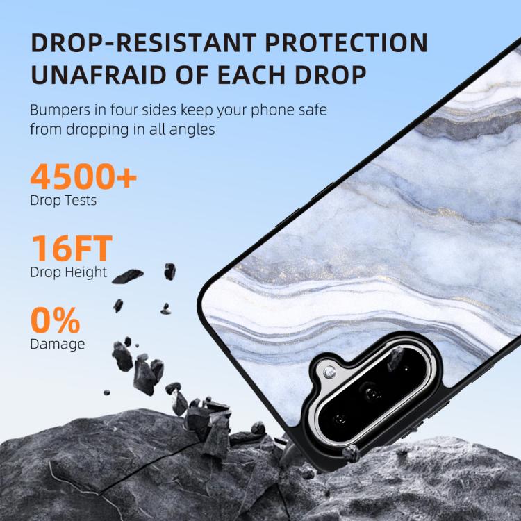 For Samsung Galaxy A15 5G Marble Pattern Magnetic Phone Case
