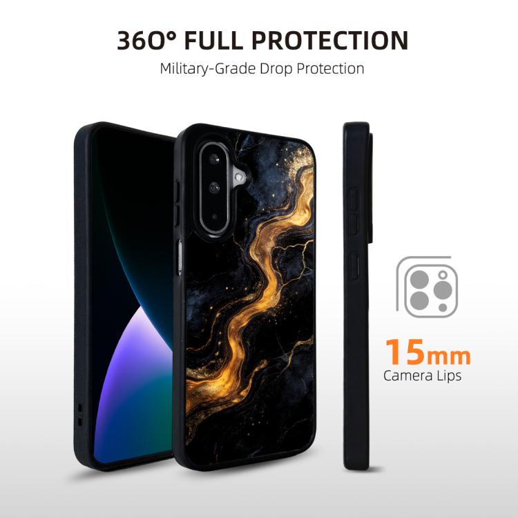 For Samsung Galaxy A16 5G Marble Pattern Magnetic Phone Case