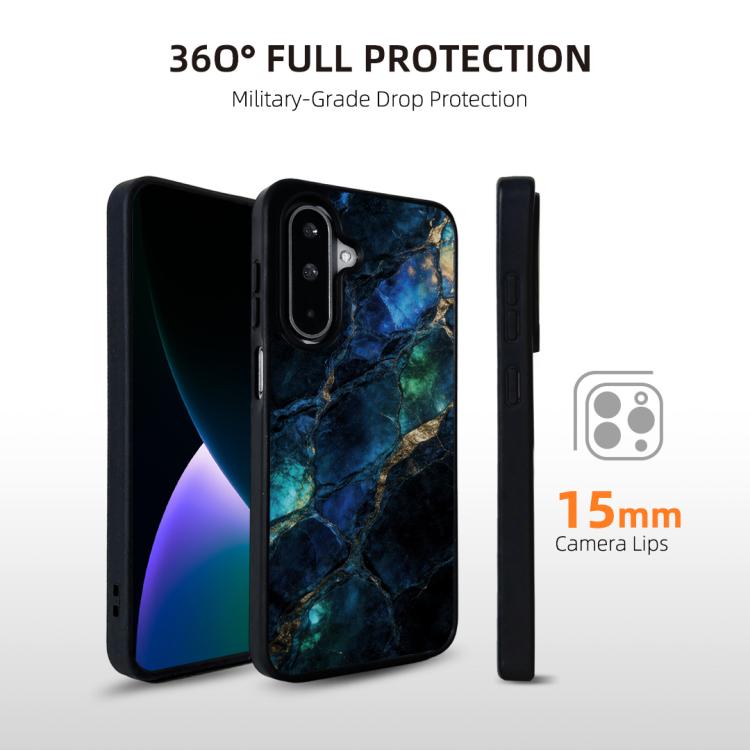 For Samsung Galaxy A35 5G Marble Pattern Magnetic Phone Case