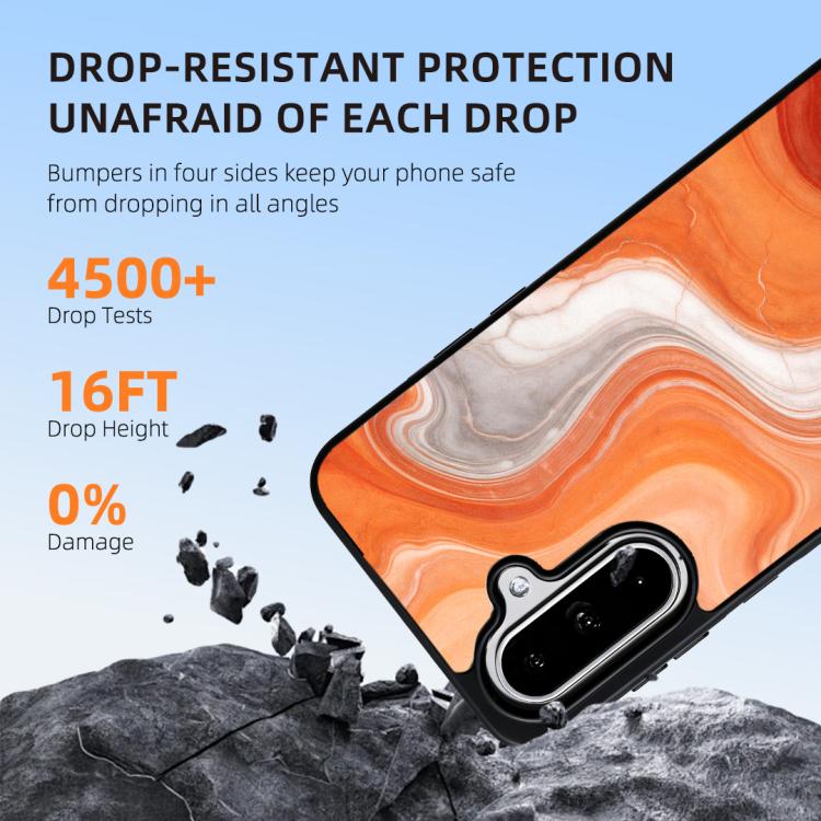 For Samsung Galaxy A55 5G Marble Pattern Magnetic Phone Case