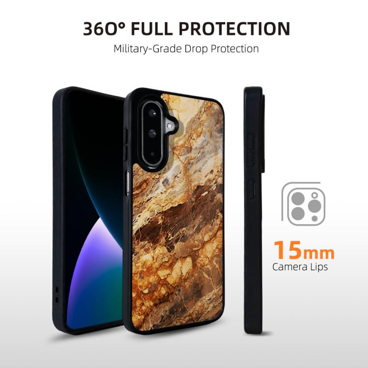 For Samsung Galaxy A56 5G Marble Pattern Magnetic Phone Case