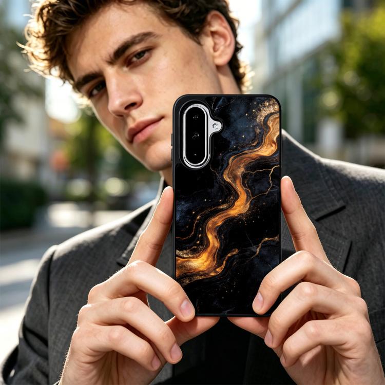 For Samsung Galaxy A57 5G Marble Pattern Magnetic Phone Case