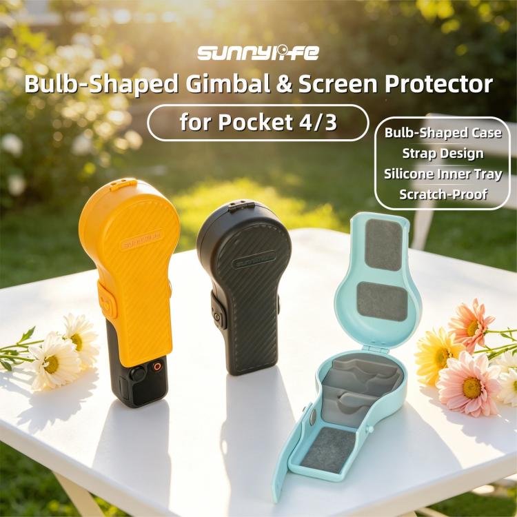 For DJI Osmo Pocket 4 / 3 Sunnylife Colorful Bulb-Shaped Gimbal Cover Camera Protector Screen Protective Shell