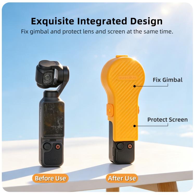 For DJI Osmo Pocket 4 / 3 Sunnylife Colorful Bulb-Shaped Gimbal Cover Camera Protector Screen Protective Shell