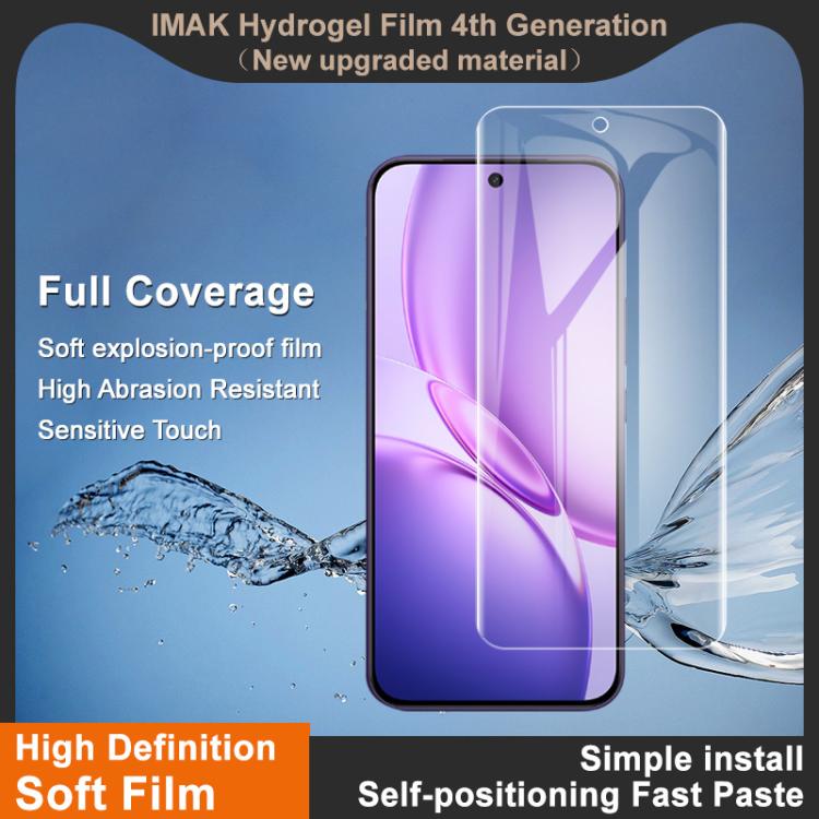 For vivo Y600 Pro 5G / iQOO Z11 5G imak 4th Generation Full Coverage Screen Hydrogel Film, Support Fingerprint Unlocking