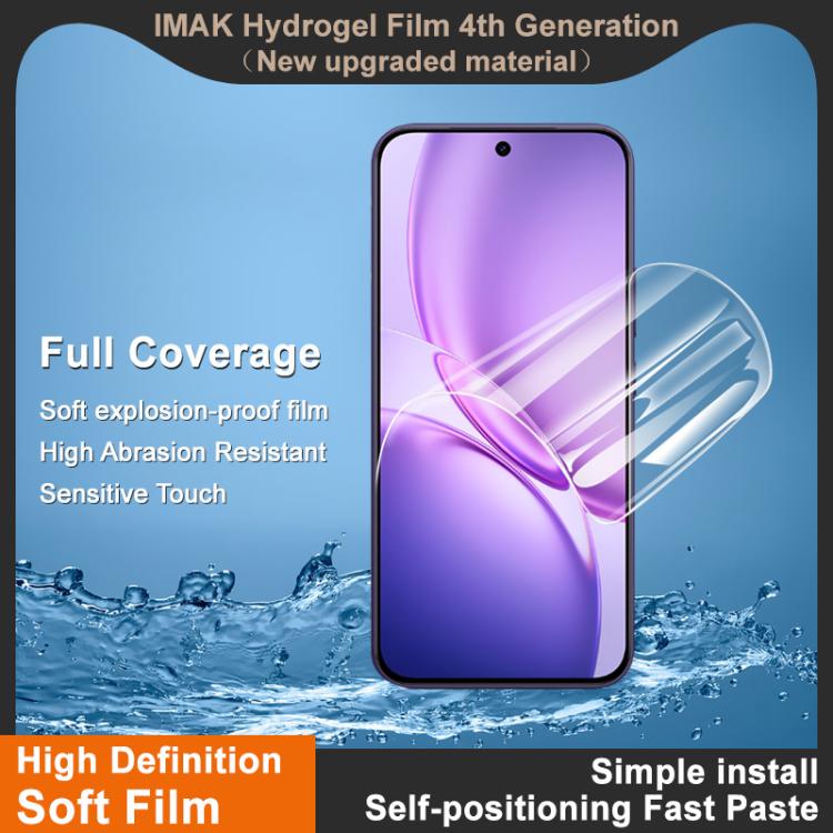 For vivo Y600 Pro 5G / iQOO Z11 5G imak 4th Generation Full Coverage Screen Hydrogel Film, Support Fingerprint Unlocking