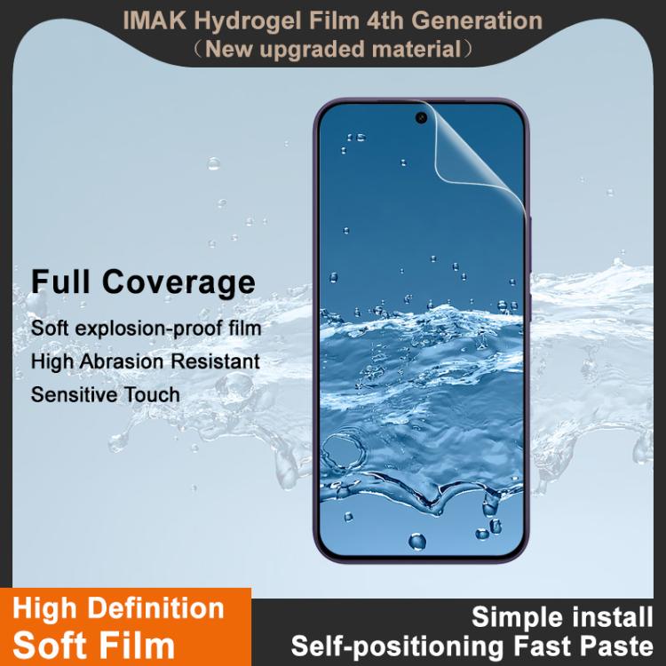 For vivo Y600 Pro 5G / iQOO Z11 5G imak 4th Generation Full Coverage Screen Hydrogel Film, Support Fingerprint Unlocking