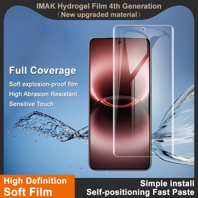 For vivo X300 Ultra imak 4th Generation Full Coverage Screen Hydrogel Film, Support Fingerprint Unlocking