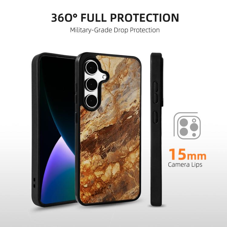For Samsung Galaxy S25 5G Marble Pattern Magnetic Phone Case