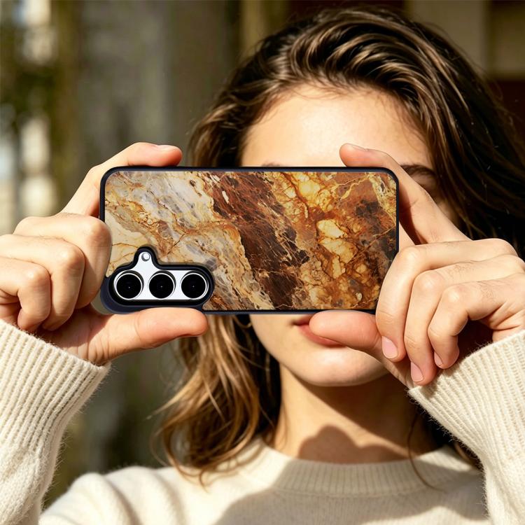 For Samsung Galaxy S25 5G Marble Pattern Magnetic Phone Case
