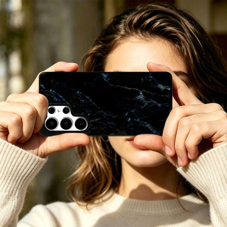 For Samsung Galaxy S25 Ultra 5G Marble Pattern Magnetic Phone Case