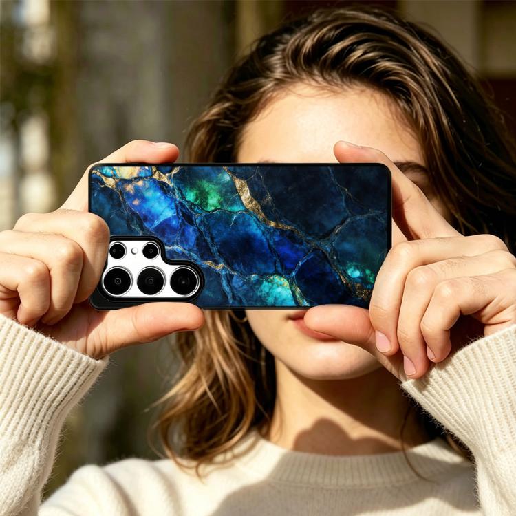For Samsung Galaxy S25 Ultra 5G Marble Pattern Magnetic Phone Case
