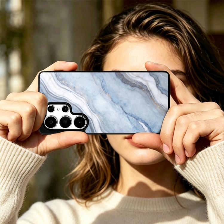 For Samsung Galaxy S25 Ultra 5G Marble Pattern Magnetic Phone Case