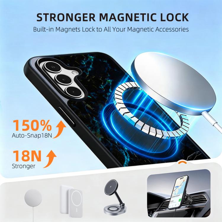 For SFor Samsung Galaxy S26 5G Marble Pattern Magnetic Phone Case