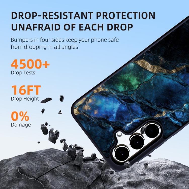 For SFor Samsung Galaxy S26 5G Marble Pattern Magnetic Phone Case