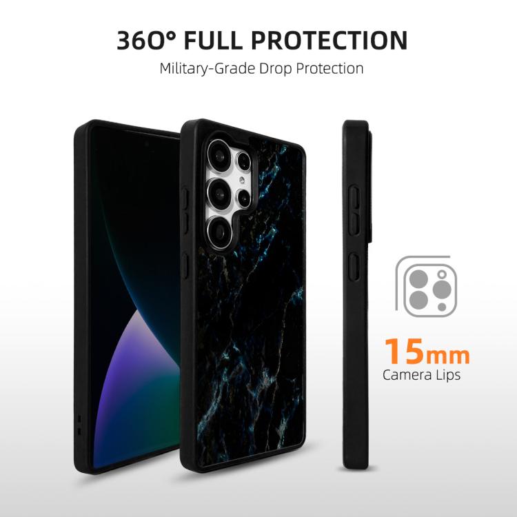 For Samsung Galaxy S26 Ultra 5G Marble Pattern Magnetic Phone Case