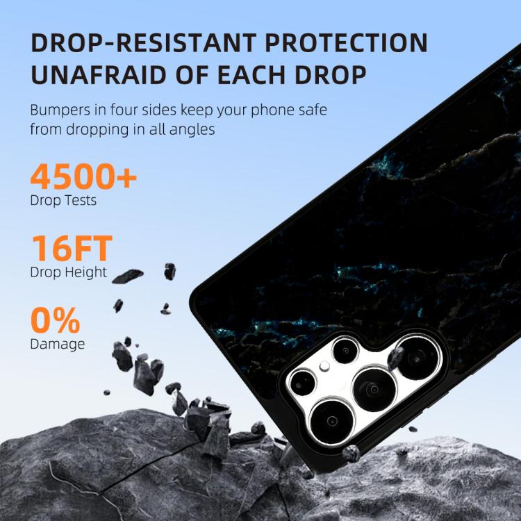 For Samsung Galaxy S26 Ultra 5G Marble Pattern Magnetic Phone Case