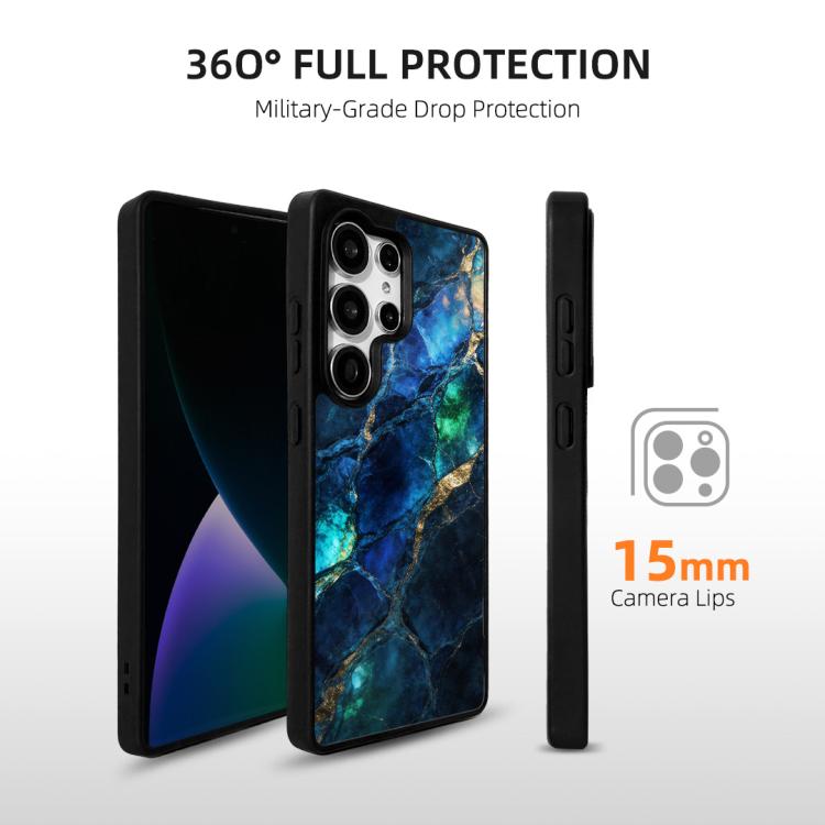 For Samsung Galaxy S26 Ultra 5G Marble Pattern Magnetic Phone Case