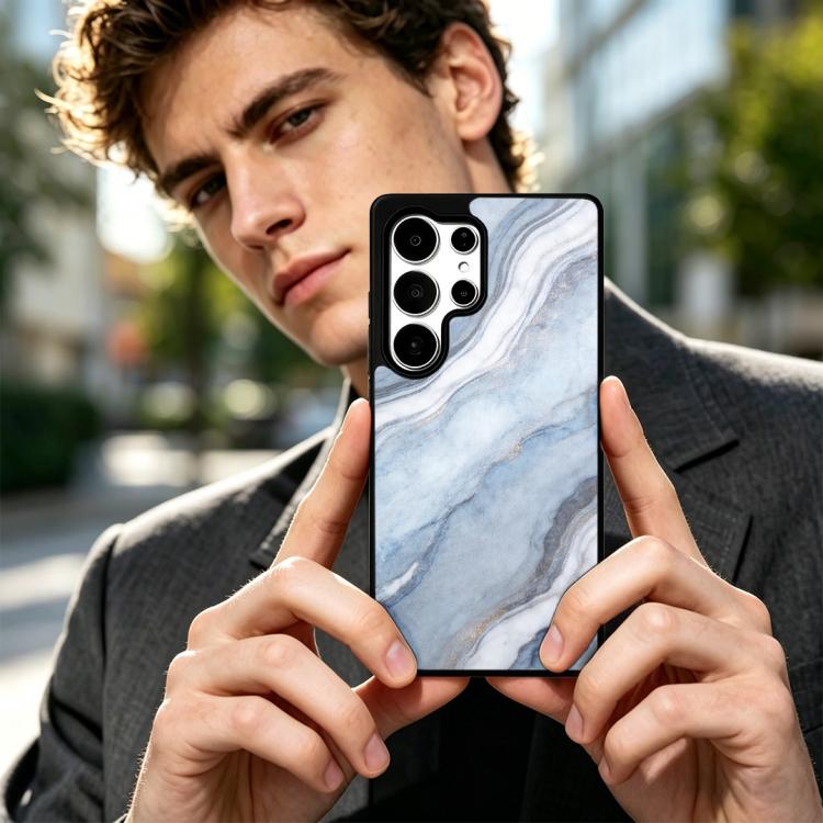 For Samsung Galaxy S26 Ultra 5G Marble Pattern Magnetic Phone Case