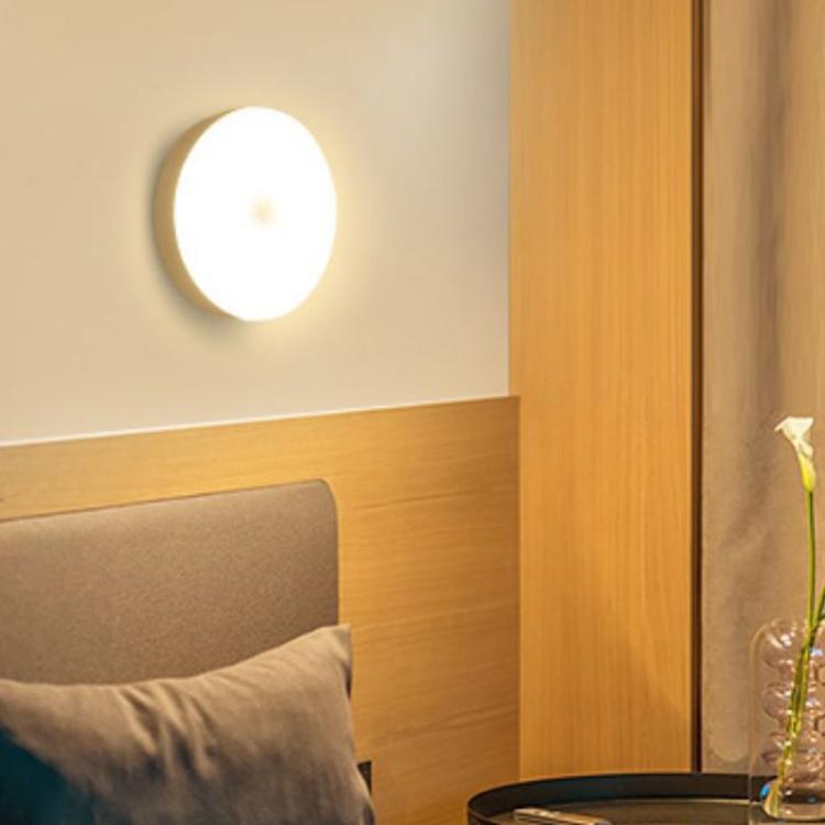 Intelligent Human Body Induction LED Night Light Bedside Lamp No Switch