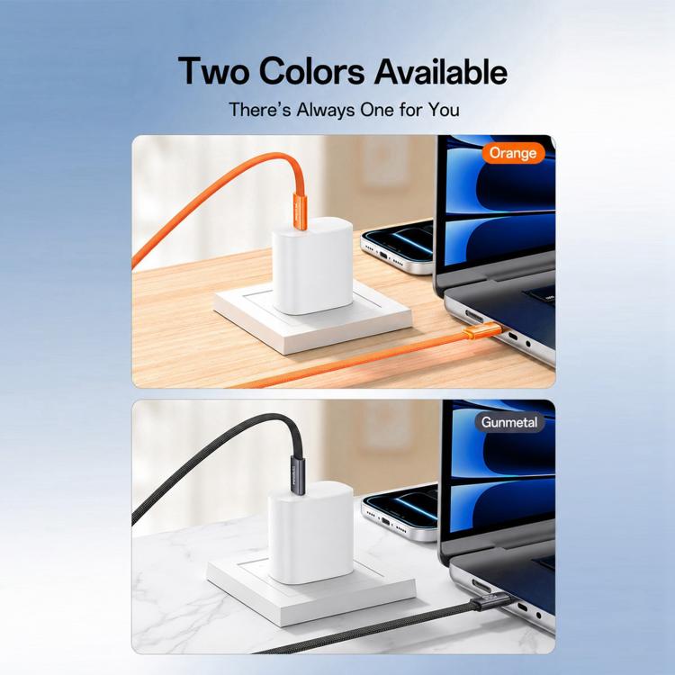 Yesido CA206 60W Type-C to Type-C Super Fast Charging Braided Data Cable, Length: 1.2m