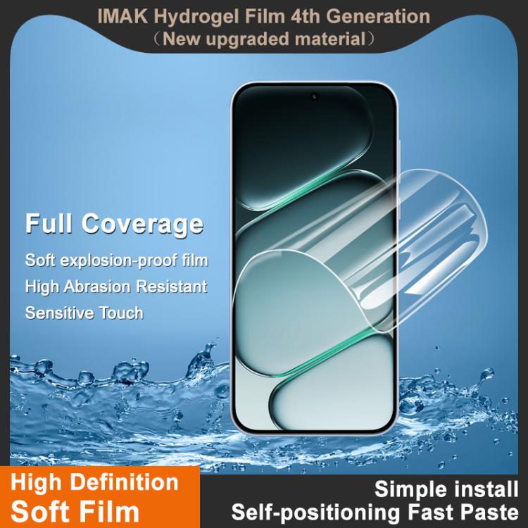 For OnePlus Nord CE6 imak 4th Generation Full Coverage Screen Hydrogel Film, Support Fingerprint Unlocking